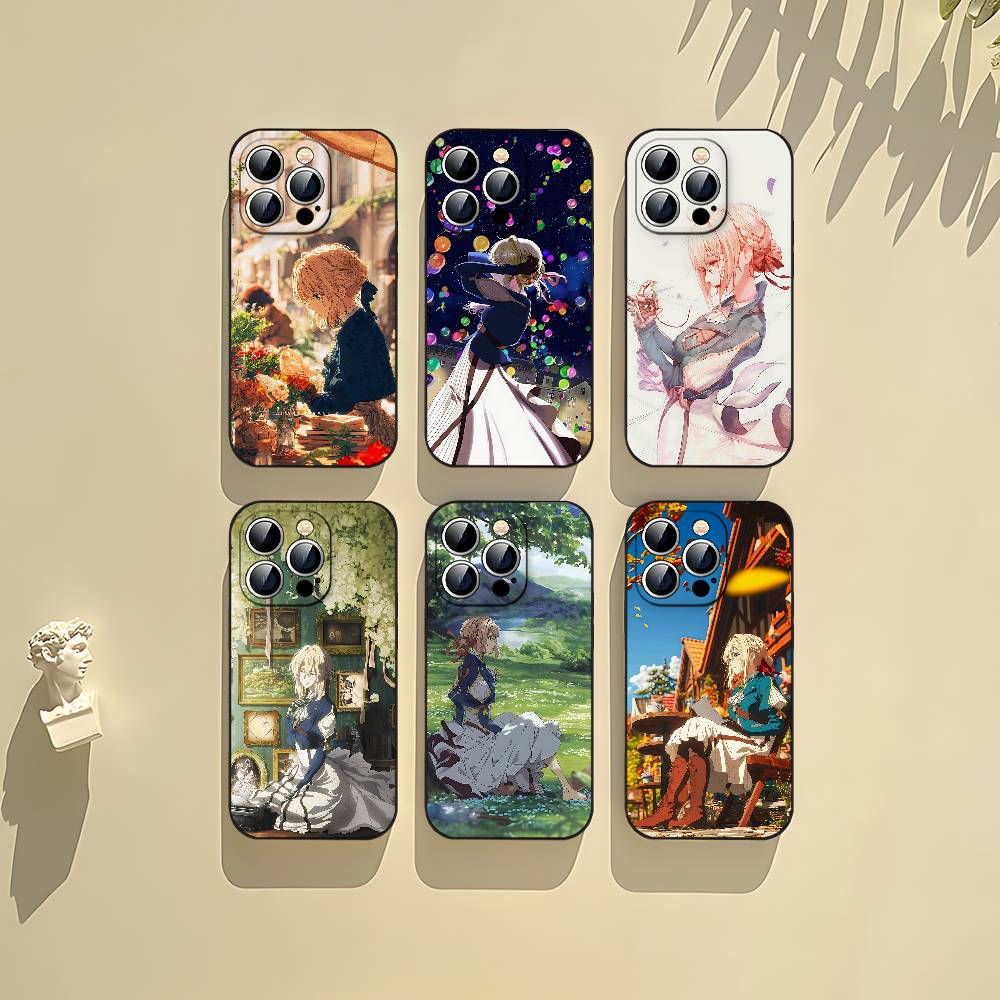 Phone Cases That Fit Iphone 16E - Anime V-Violet E-Evergarden Phone Case Black