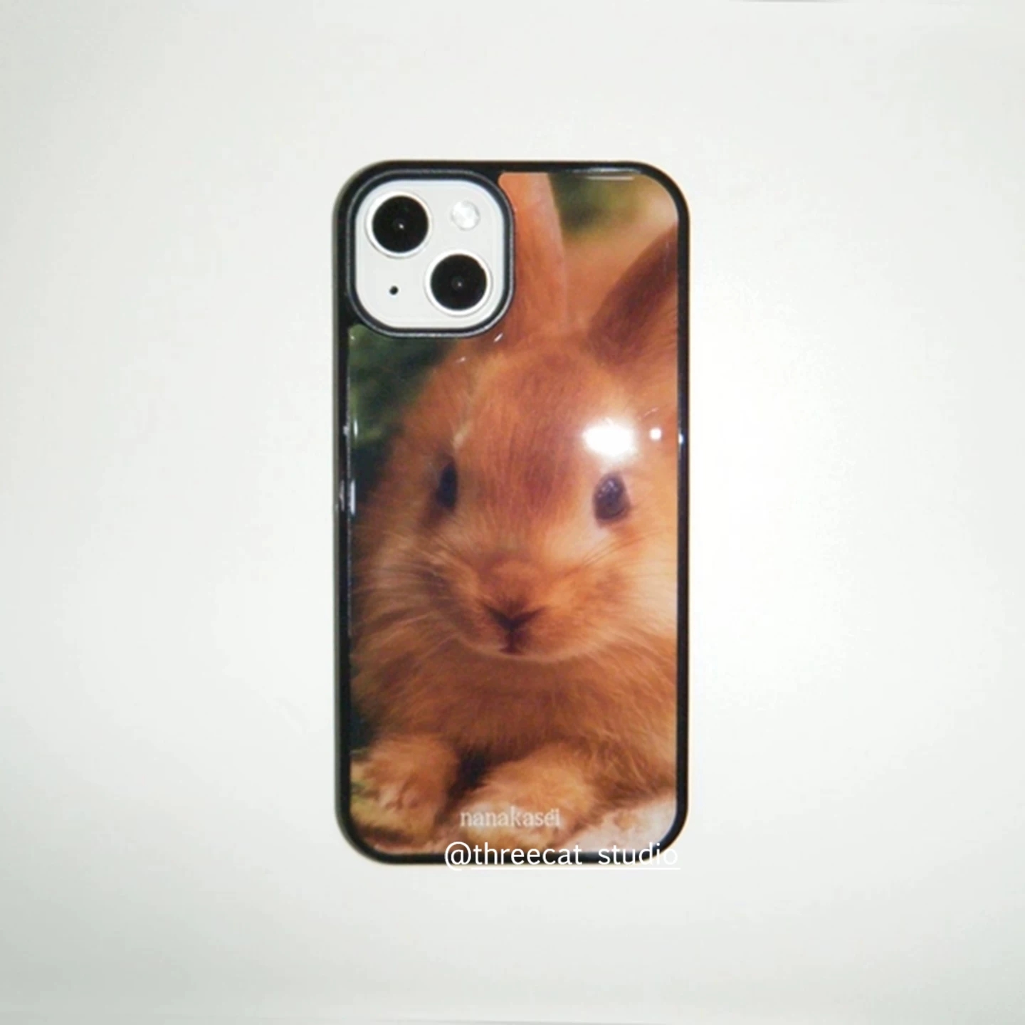 Phone Cases Vintage - Korean Ins Vintage Caramel Bunny Cute