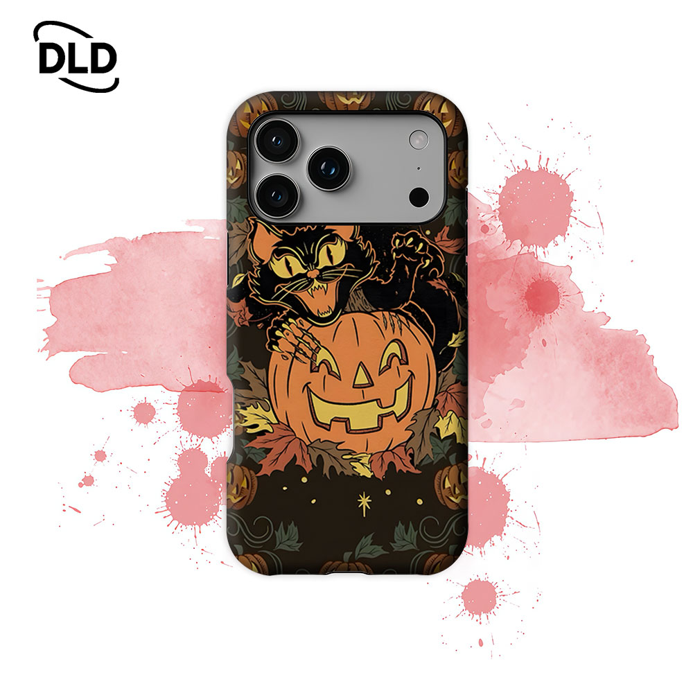Phone Cases Vintage - Vintage Halloween Cat For Magnetic Phone