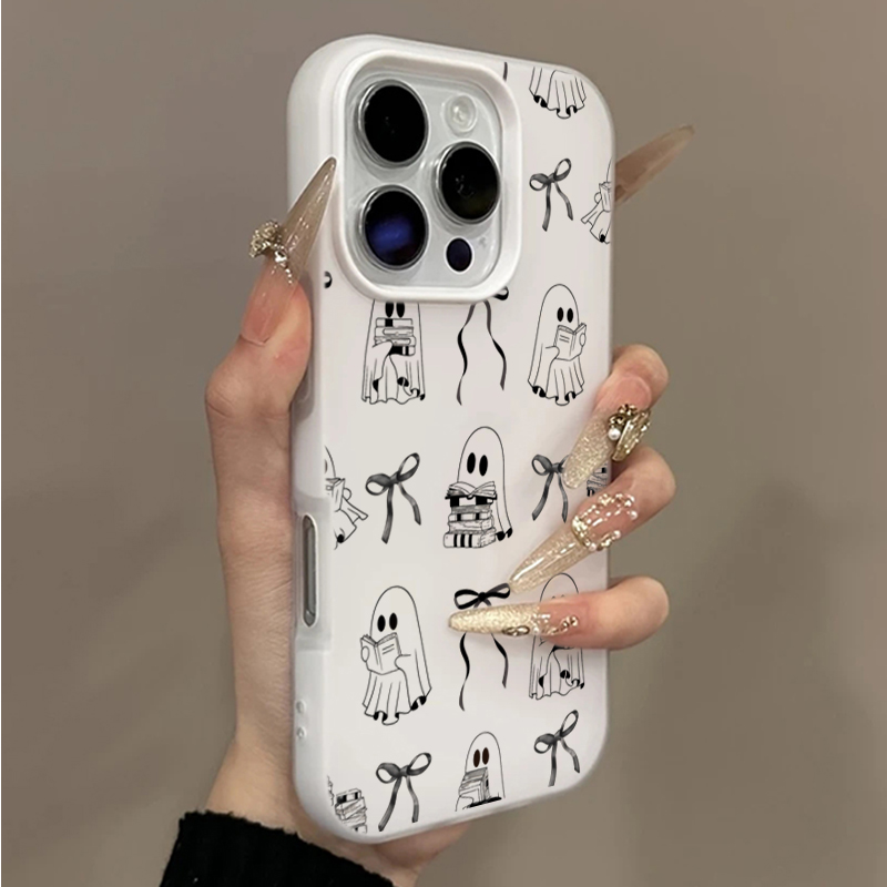 Phone Cases Store - Cute Halloween Book Ghost Bow Phone