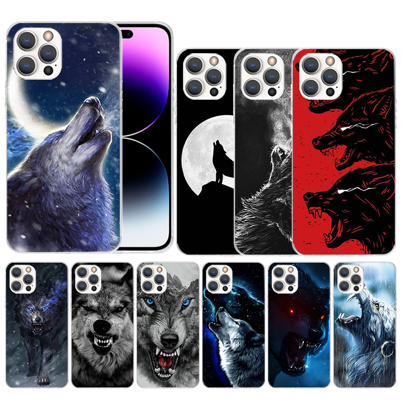 Phone Cases That Fit Iphone 16E - Angry Animal Wolf Fierce Soft Cover