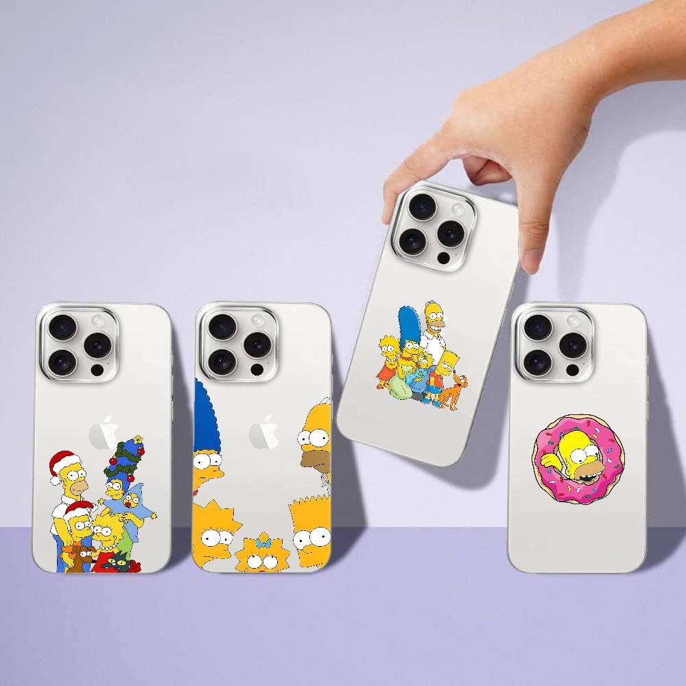 Phone Cases Quirky - L-Simpsons-Es Funny Crystal Clear Soft Phone