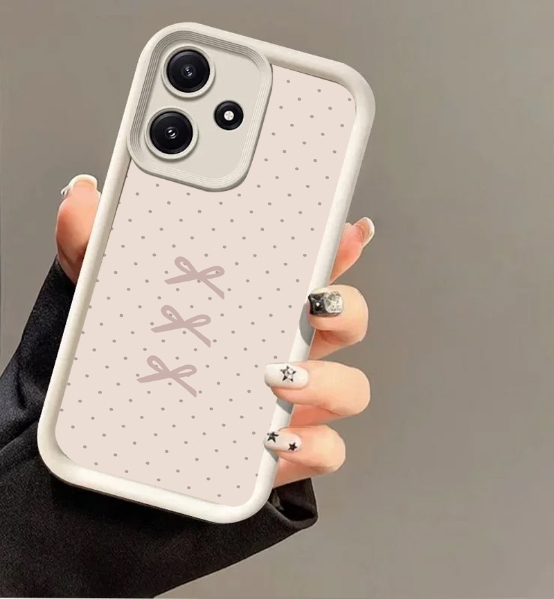 Phone Cases Motorola Edge 2025 - High-Quality Pink polka dot bow Matte