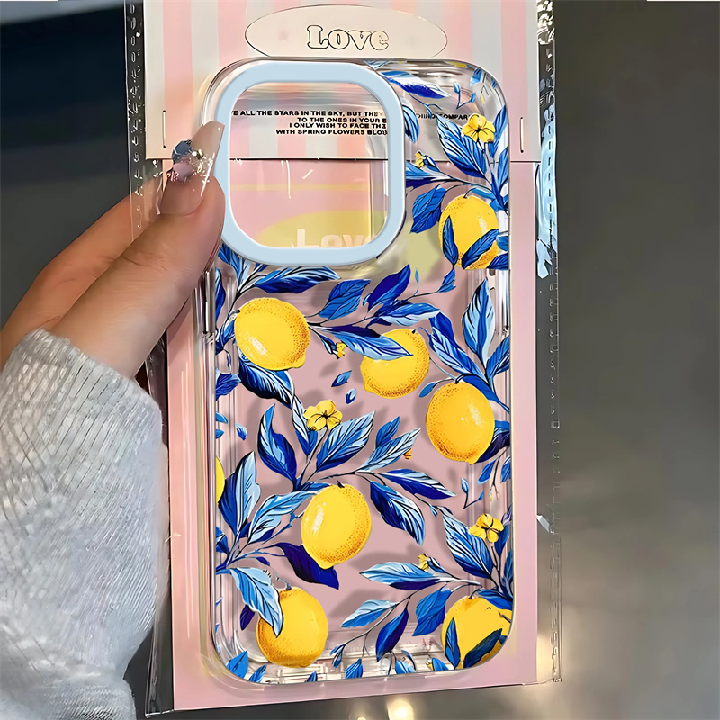Phone Cases For Iphone 15 - Protection Summer Fruit Lemon Phone Case