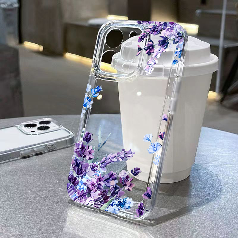 Phone Cases Bulk - Purple Flower Soft TPU Phone Case