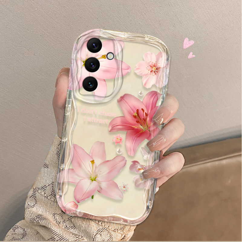 Beautiful Pink Lily Pattern Ph - Phone Cases A14 Samsung ulasan dan harga