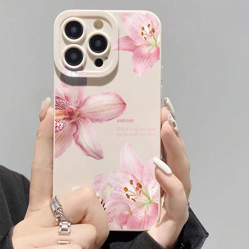 Blue Floral Painted Silicone I - Phone Cases Mous ulasan dan harga