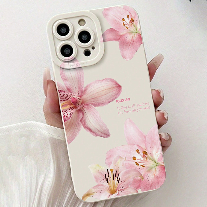 Blue Floral Painted Silicone I - Phone Cases Mous ulasan dan harga