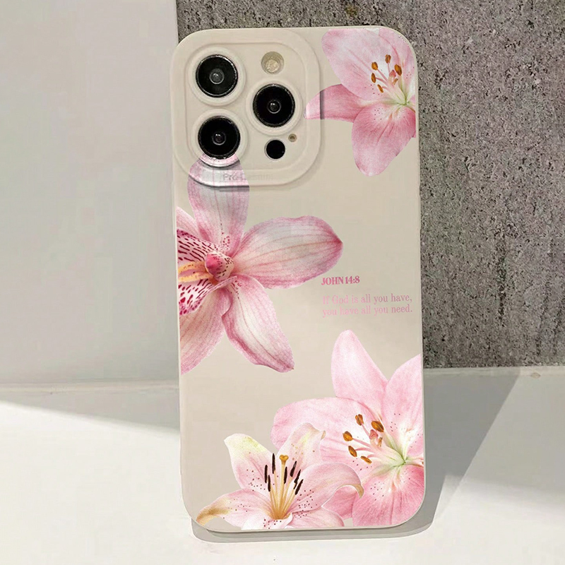 Blue Floral Painted Silicone I - Phone Cases Mous ulasan dan harga