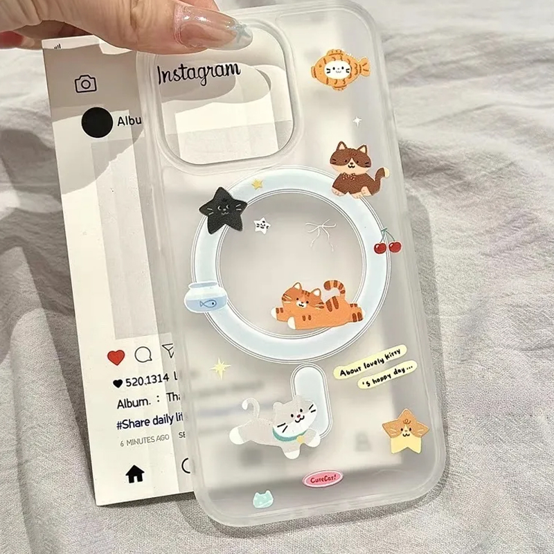 Simple Cartoon Funny Cute Cat  - Phone Cases Quirky ulasan dan harga