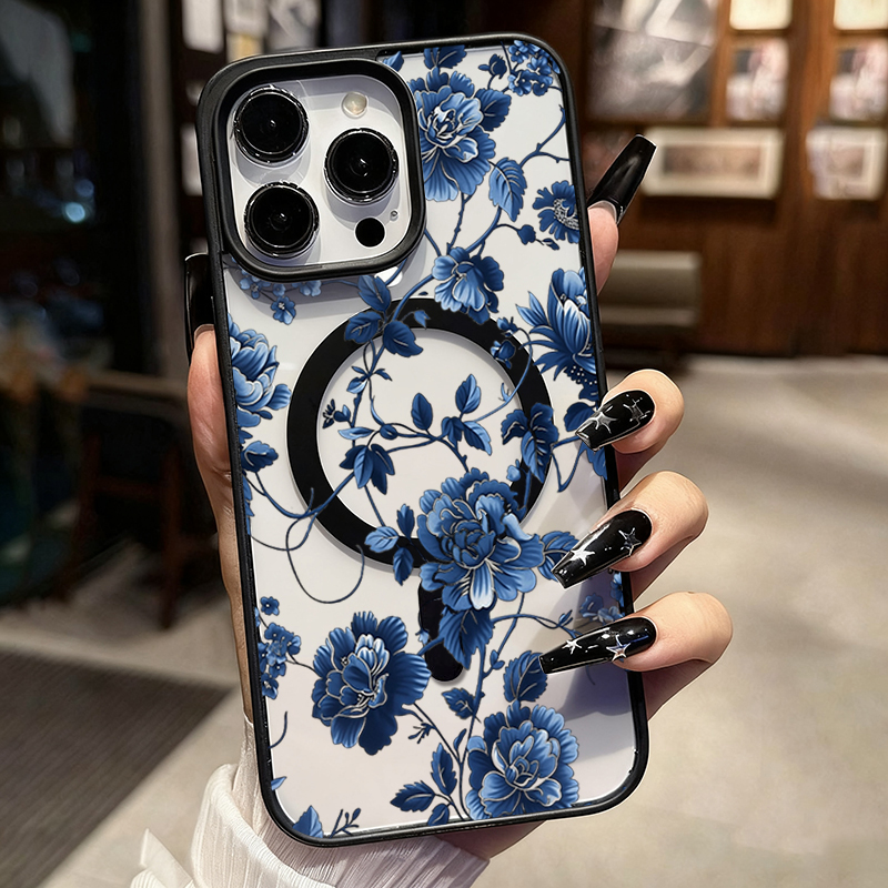 Luxury Vintage Blue Floral Mag - Phone Cases Bulk ulasan dan harga