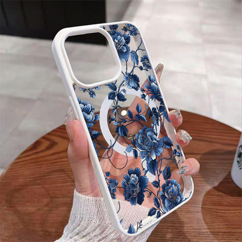 Luxury Vintage Blue Floral Mag - Phone Cases Bulk ulasan dan harga