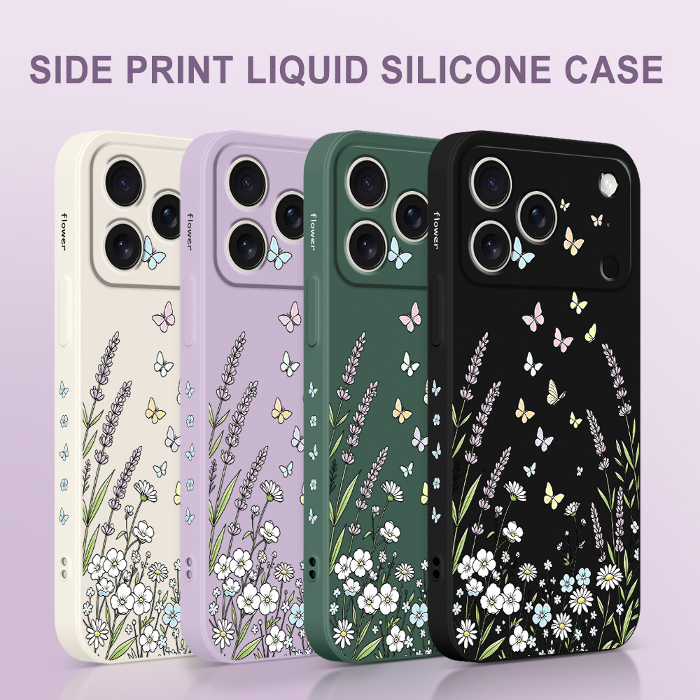 Grass Butterfly Phone Case For - Silicone Liquid Case ulasan dan harga