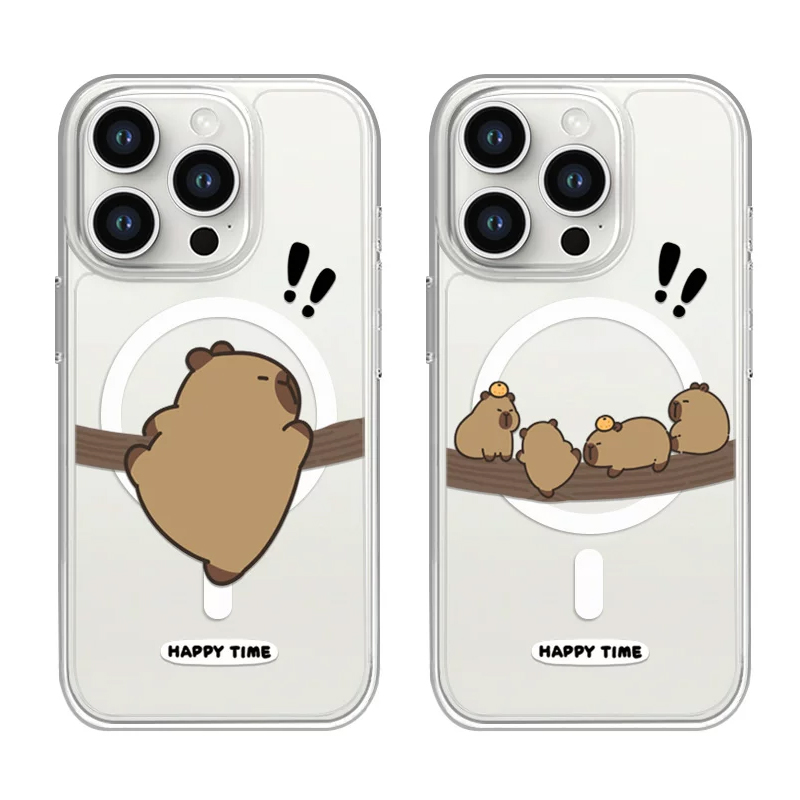 Cute Funny Tree Climbing Capib - Phone Cases Quirky ulasan dan harga