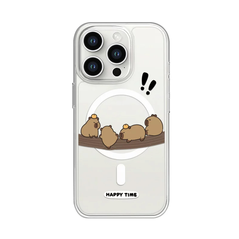 Cute Funny Tree Climbing Capib - Phone Cases Quirky ulasan dan harga