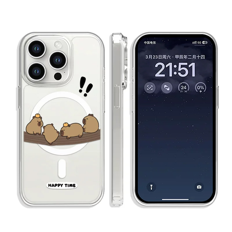 Cute Funny Tree Climbing Capib - Phone Cases Quirky ulasan dan harga