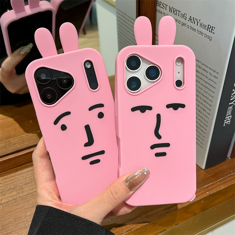 Kawaii 3D Funny Cartoon Pink E - Phone Cases Quirky ulasan dan harga