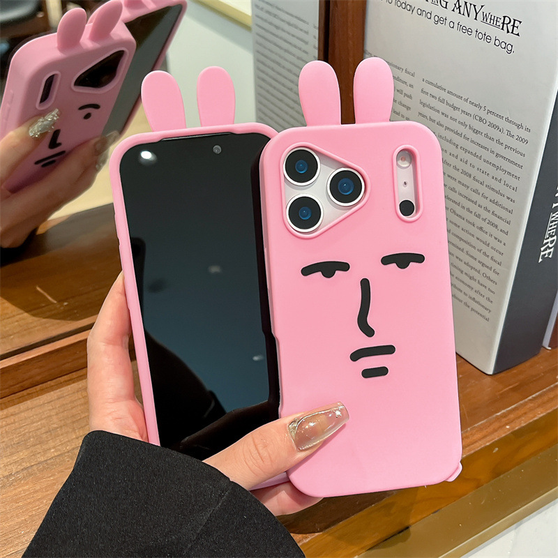 Kawaii 3D Funny Cartoon Pink E - Phone Cases Quirky ulasan dan harga
