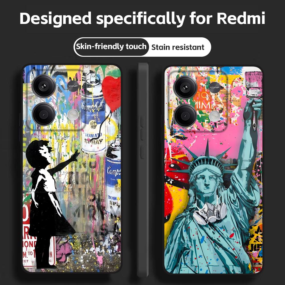 Banksy Graffiti Art  Phone Cas - Phone Cases Black ulasan dan harga