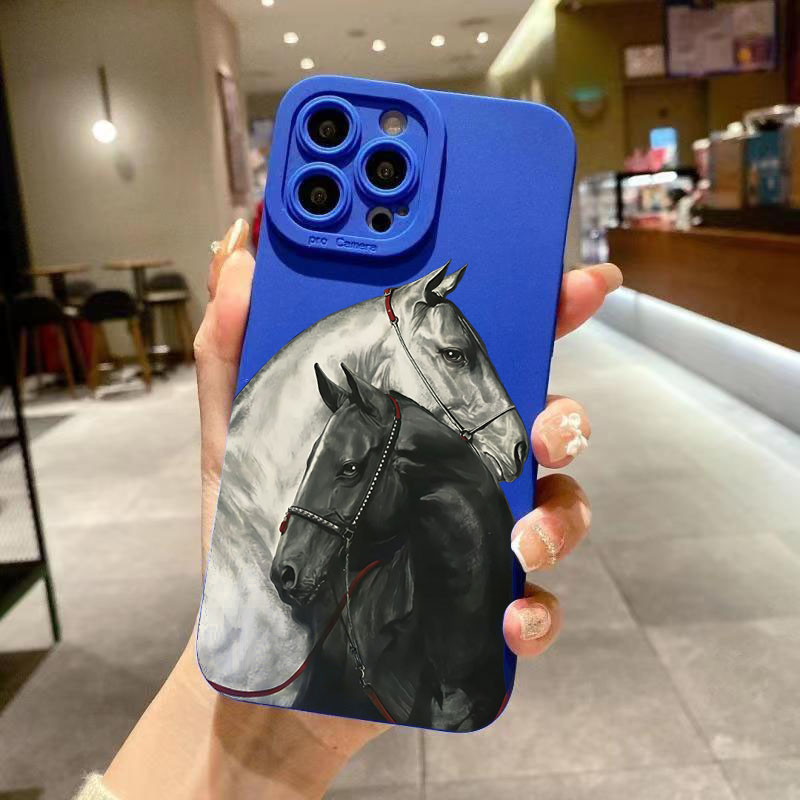 Vintage Black White Horse Phon - Phone Cases Vintage ulasan dan harga