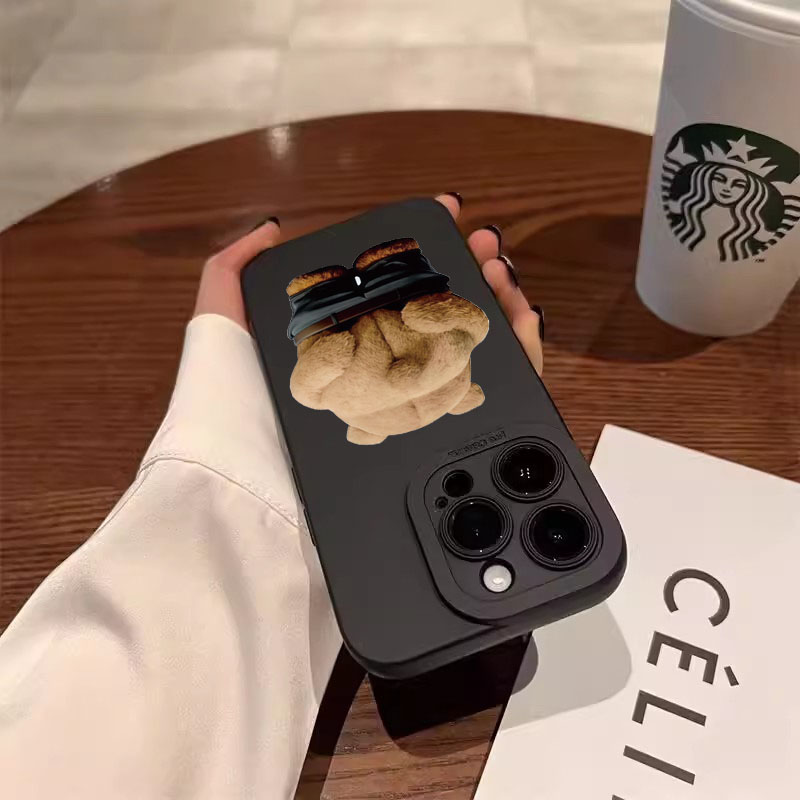 Funny Cool Bear Silicone Phone - Phone Cases Quirky ulasan dan harga