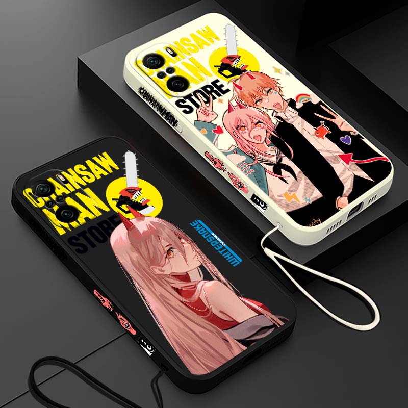Anime Chainsaw Man power Denji - Silicone Liquid Case ulasan dan harga