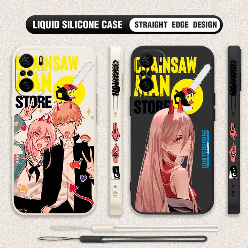Anime Chainsaw Man power Denji - Silicone Liquid Case ulasan dan harga