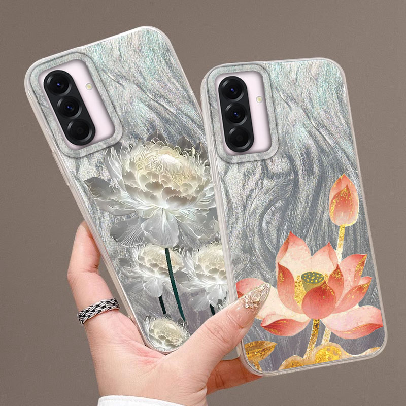 Golden Lotus Case for Samsung  - Phone Cases A14 Samsung ulasan dan harga