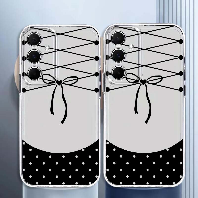 Black bow pattern design Phone - Phone Cases A14 Samsung ulasan dan harga