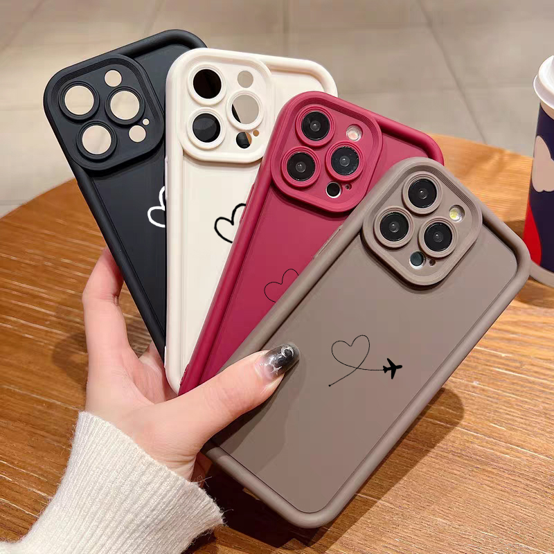 Airplane Route Love Heart Desi - Phone Cases Motorola Edge 2025 ulasan dan harga