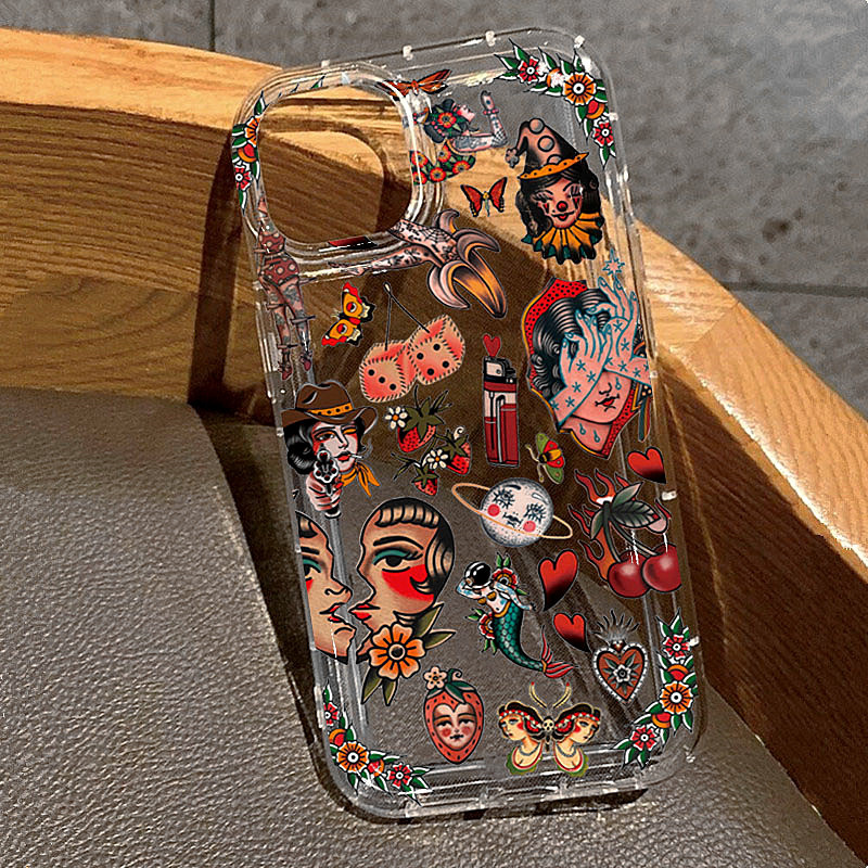 Transparent Vintage Collage De - Phone Cases Vintage ulasan dan harga