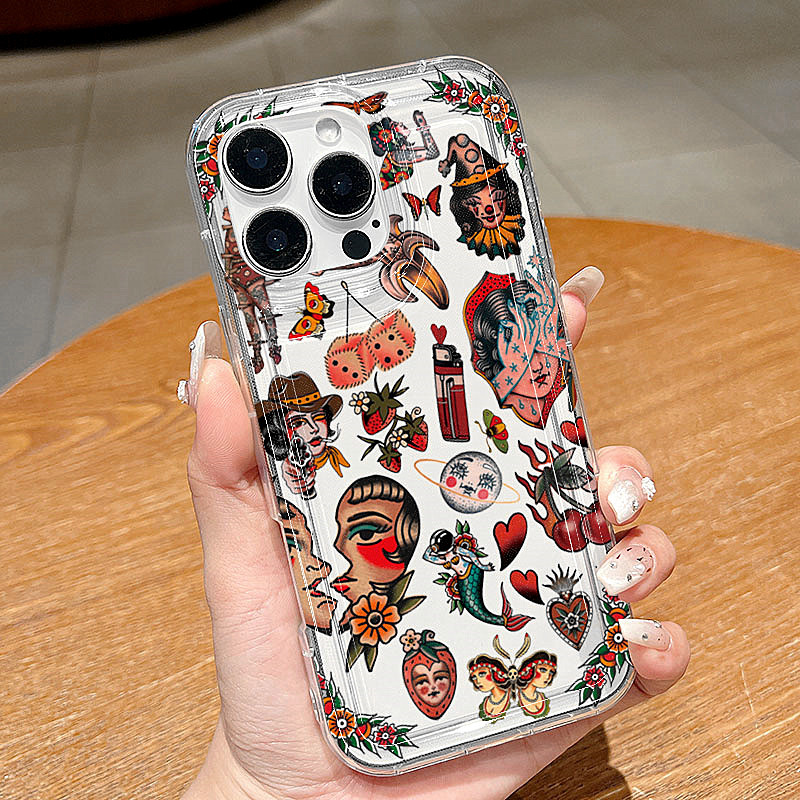 Transparent Vintage Collage De - Phone Cases Vintage ulasan dan harga