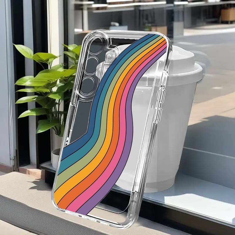 Colorful Rain Bow Art For Sams - Phone Cases A14 Samsung ulasan dan harga