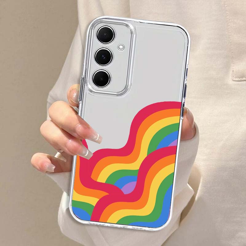 Colorful Rain Bow Art For Sams - Phone Cases A14 Samsung ulasan dan harga