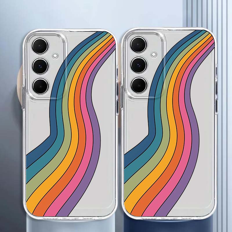 Colorful Rain Bow Art For Sams - Phone Cases A14 Samsung ulasan dan harga