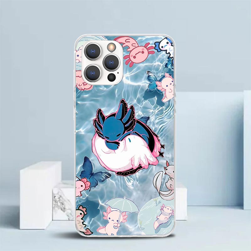 Cute Axolotl Kawaii Soft Cover - Phone Cases That Fit Iphone 16E ulasan dan harga