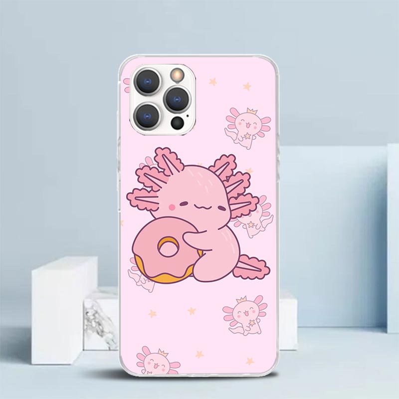 Cute Axolotl Kawaii Soft Cover - Phone Cases That Fit Iphone 16E ulasan dan harga