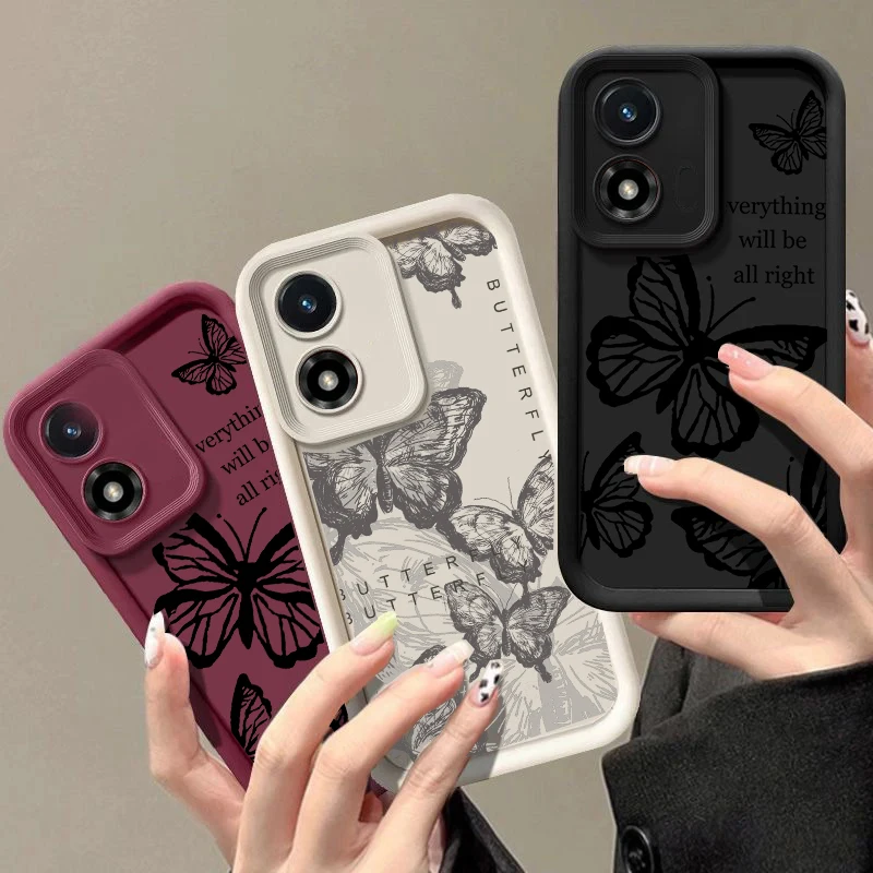 Black Butterfly Case for Motor - Phone Cases Motorola Edge 2025 ulasan dan harga