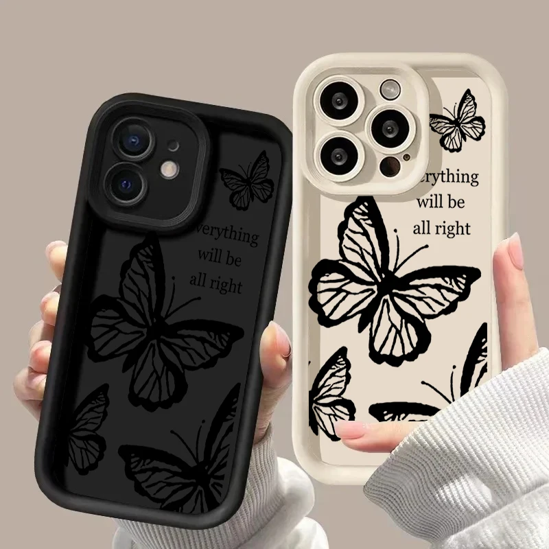 Black Butterfly Case for Motor - Phone Cases Motorola Edge 2025 ulasan dan harga