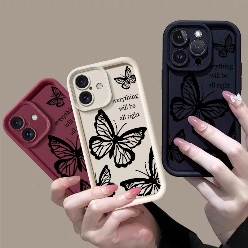Black Butterfly Case for Motor - Phone Cases Motorola Edge 2025 ulasan dan harga
