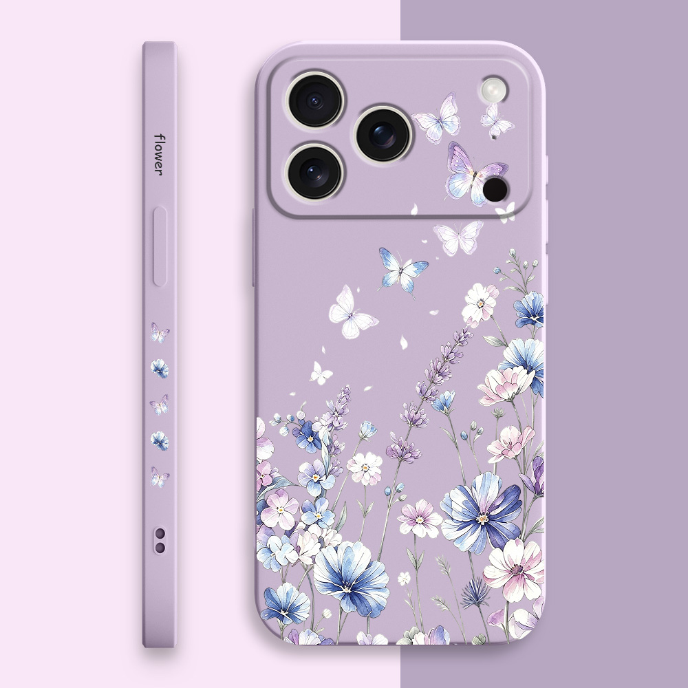 Lily Butterfly Phone Case For  - Silicone Liquid Case ulasan dan harga