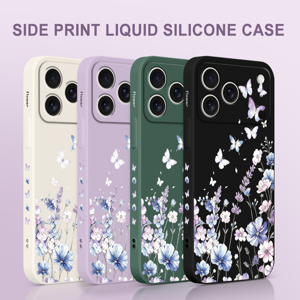 Lily Butterfly Phone Case For  - Silicone Liquid Case ulasan dan harga