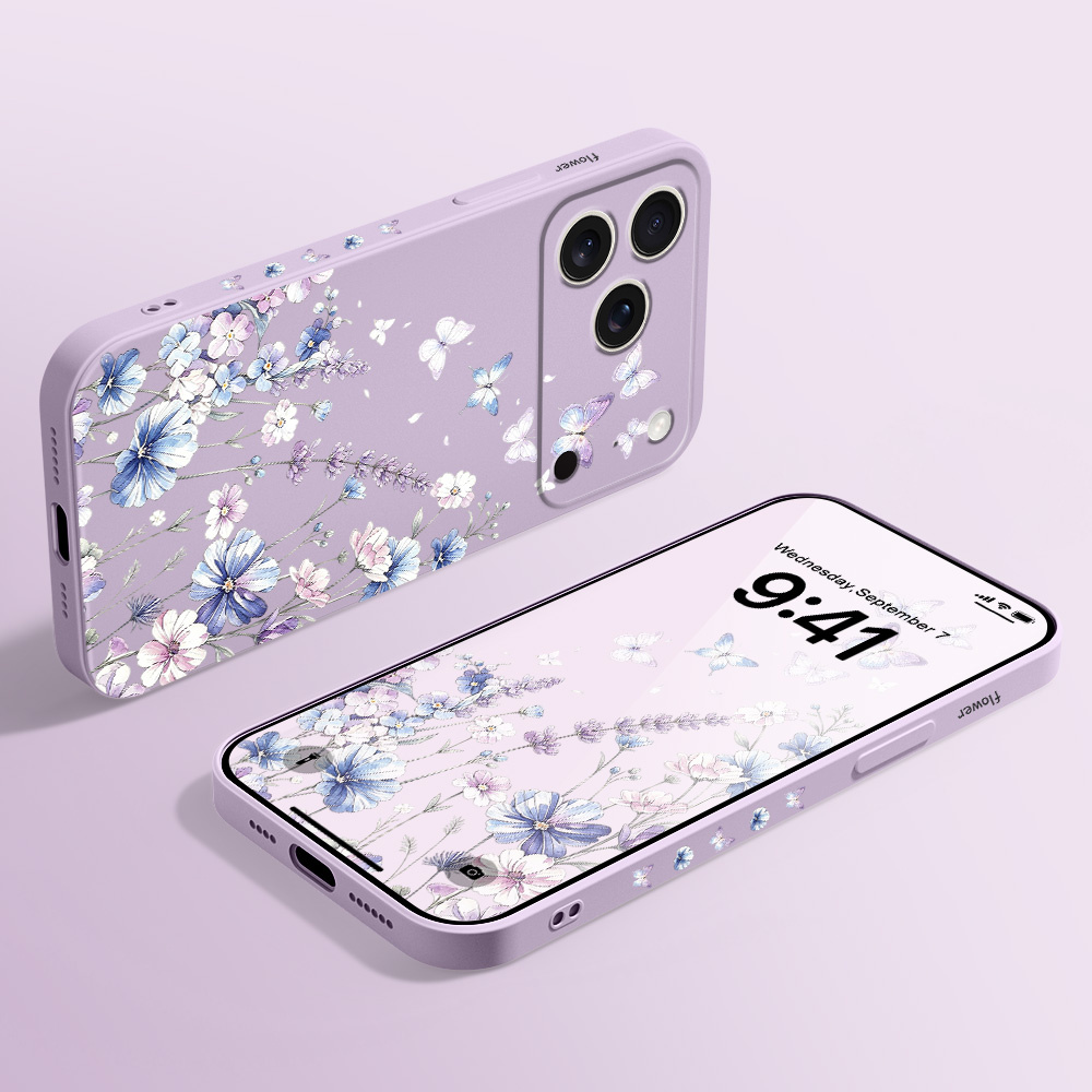 Lily Butterfly Phone Case For  - Silicone Liquid Case ulasan dan harga