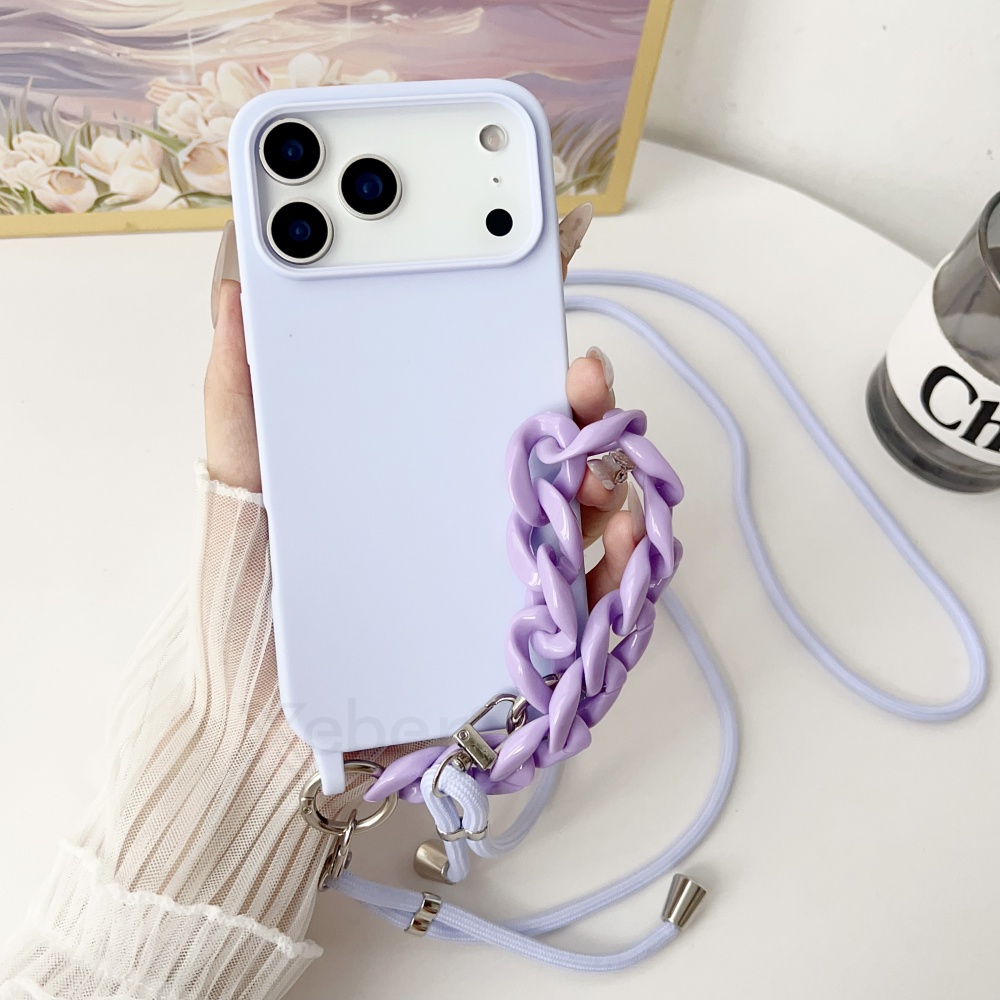 Crossbody Lanyard Acrylic Brac - Silicone Liquid Case ulasan dan harga