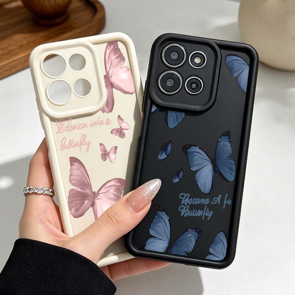 Retro Butterfly pattern Cover  - Phone Cases Motorola Edge 2025 ulasan dan harga