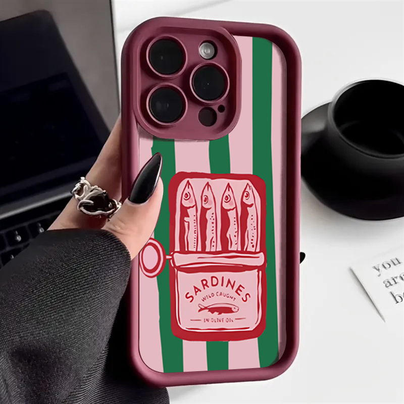 Funny Sardine Can Retro Stripe - Phone Cases Quirky ulasan dan harga