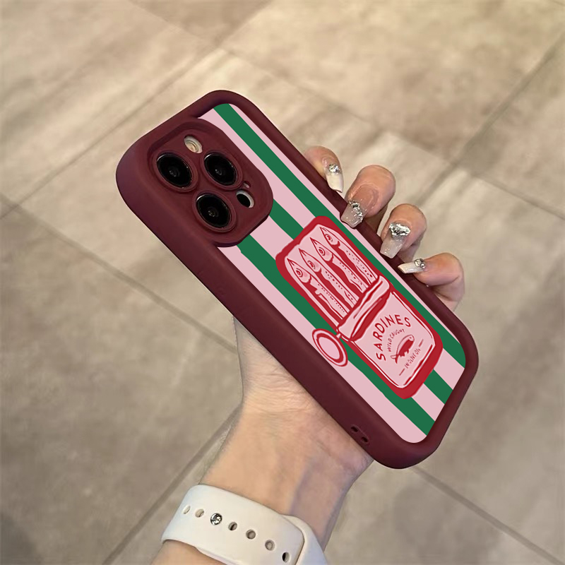 Funny Sardine Can Retro Stripe - Phone Cases Quirky ulasan dan harga
