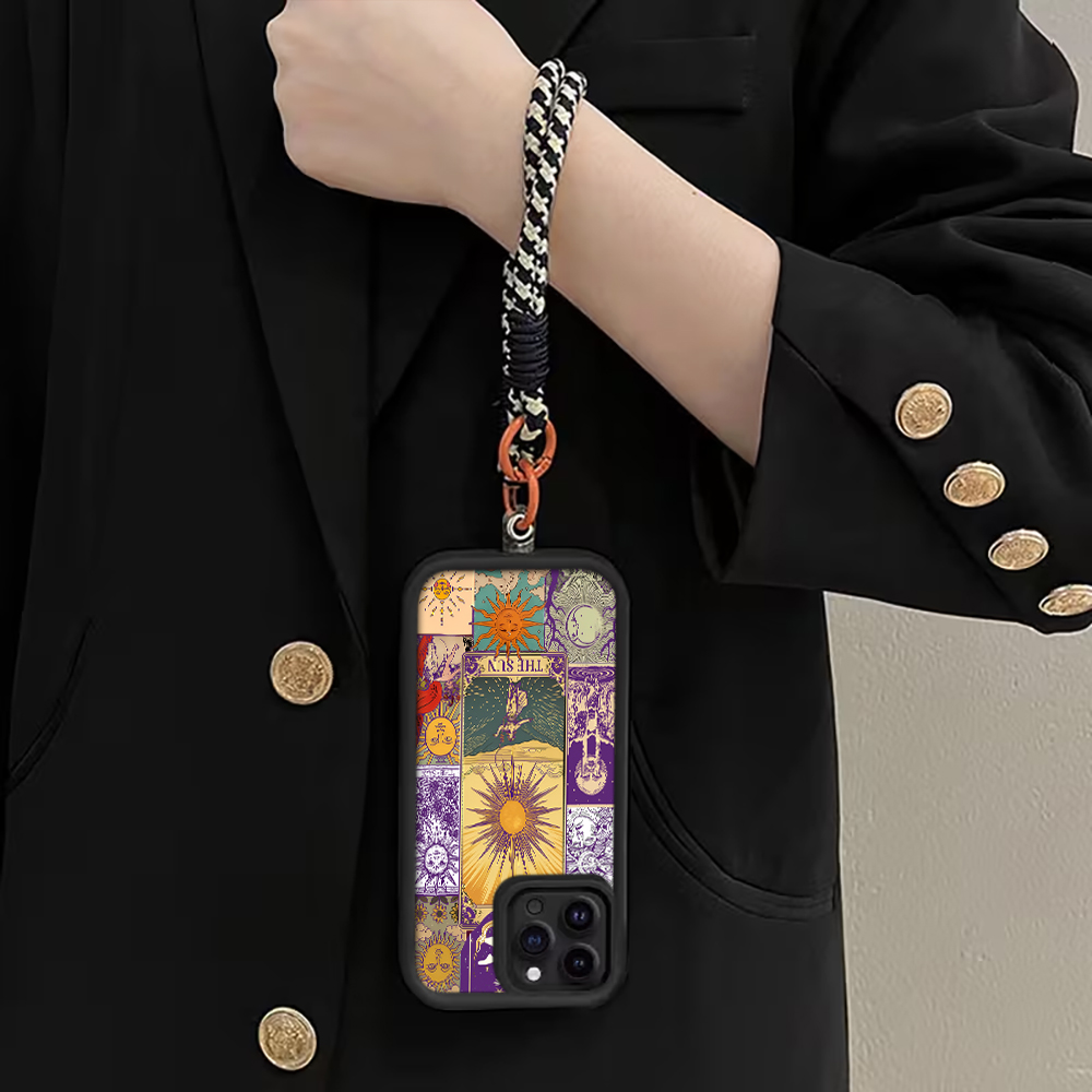 Vintage Sun Tarot Cards Strap  - Phone Cases Vintage ulasan dan harga