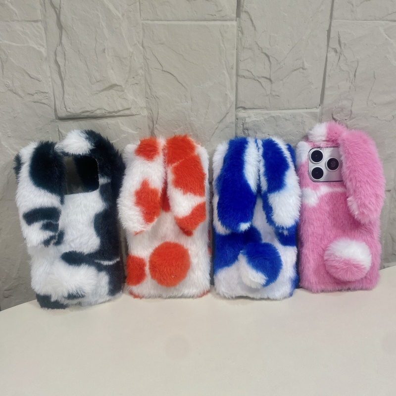 Cute Rabbit Design Fluffy Phon - Phone Cases For Iphone 15 ulasan dan harga