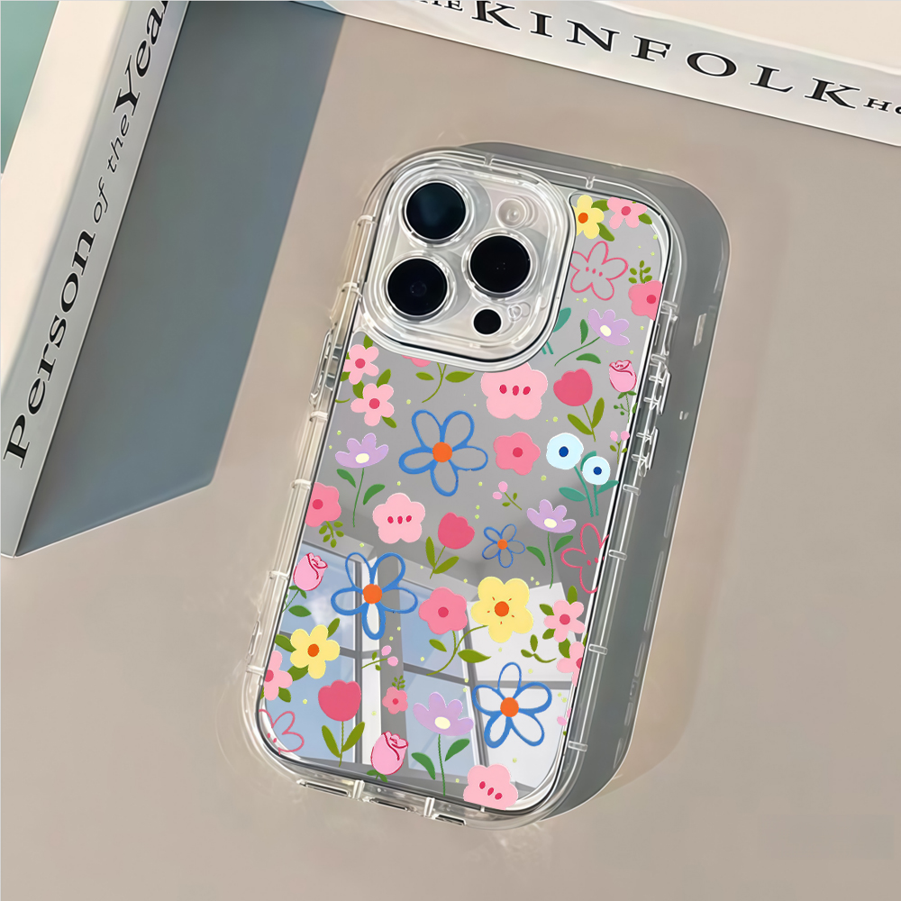 Korean Ins Style Floral Silver - Phone Cases Bulk ulasan dan harga